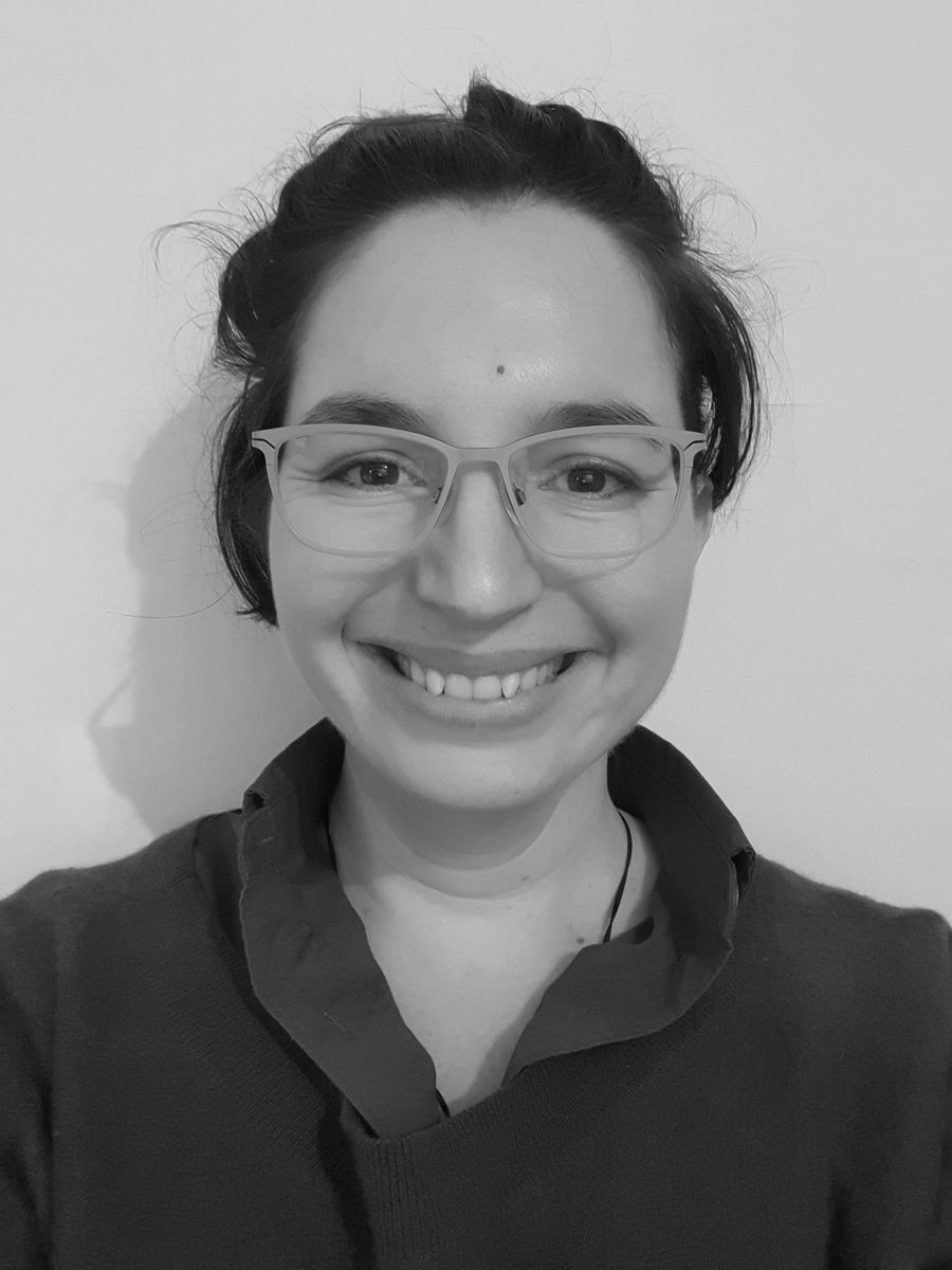 Elodie Gauthier, black and white portrait